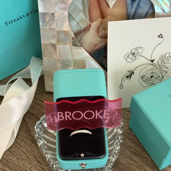 Tiffany & Co. Half Circle Platinum Diamond Band - Picture 3 of 10